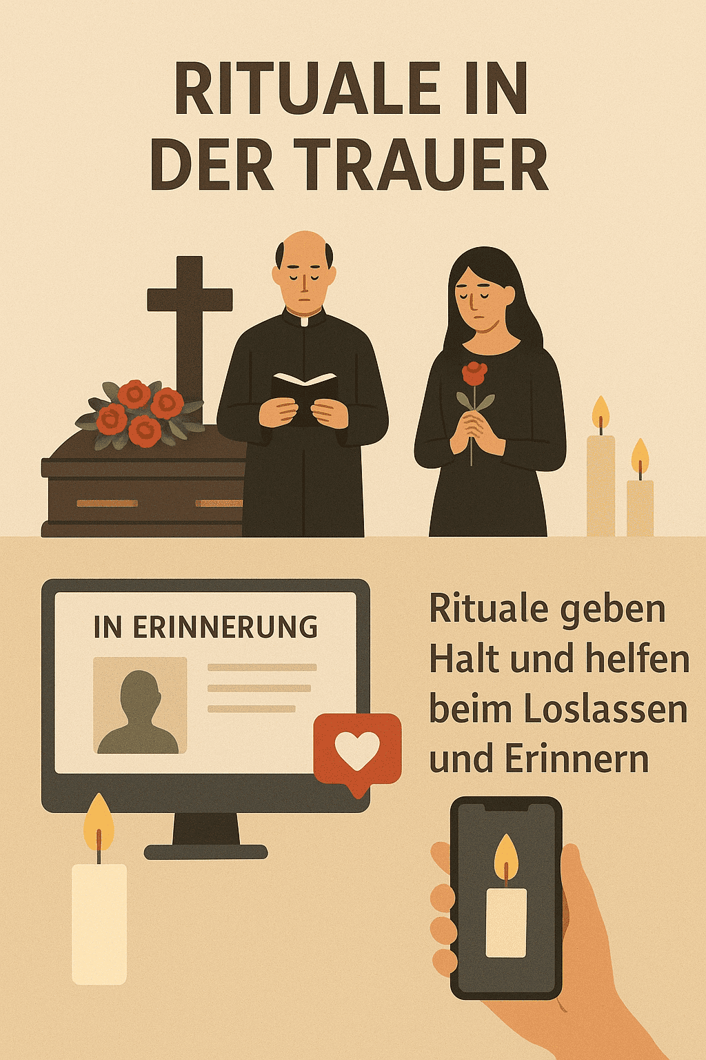 Die Bedeutung von Ritualen in der Trauer - Halt zwischen Tradition und digitaler Moderne